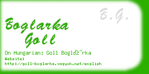 boglarka goll business card